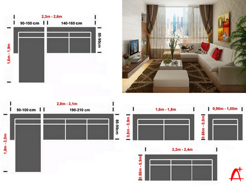 Chọn sofa cho phòng khách ở chung cư