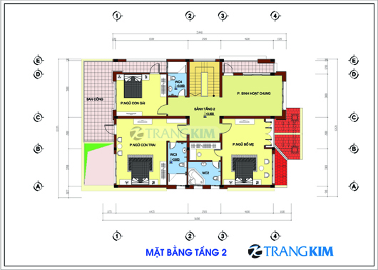 Thiết kế biệt thự có sân vườn trên diện tích 250m2 