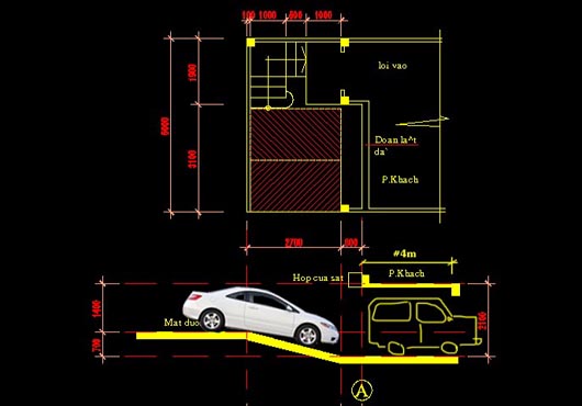 Đảm bảo an toàn cho người và xe khi thiết kế gara trong nhà ở