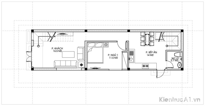 Tư vấn thiết kế nhà trên diện tích 60 m2