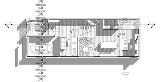 Thiết kế nhà phố nhiều ánh sáng trên diện tích 7x20m 