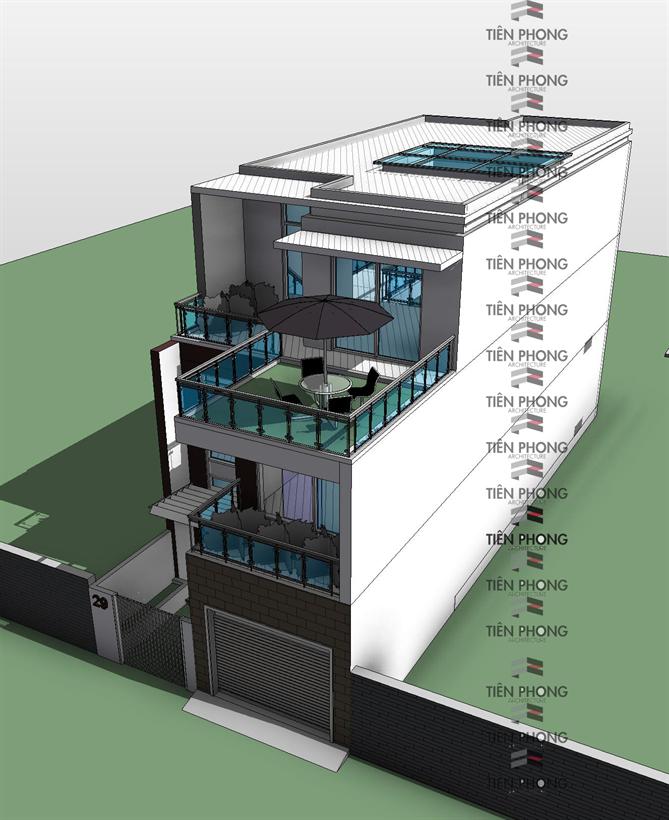 Thiết kế nhà phố nhiều ánh sáng trên diện tích 7x20m