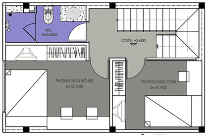 Nhà nhỏ 35 m2 theo phong thủy