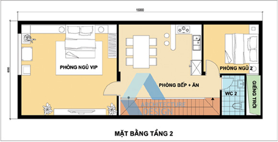 Tư vấn kiến trúc nhà phố 6x15m