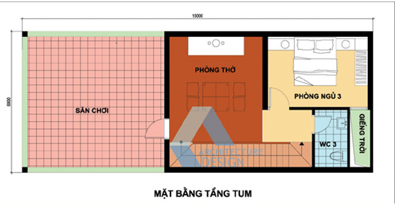 Tư vấn kiến trúc nhà phố 6x15m