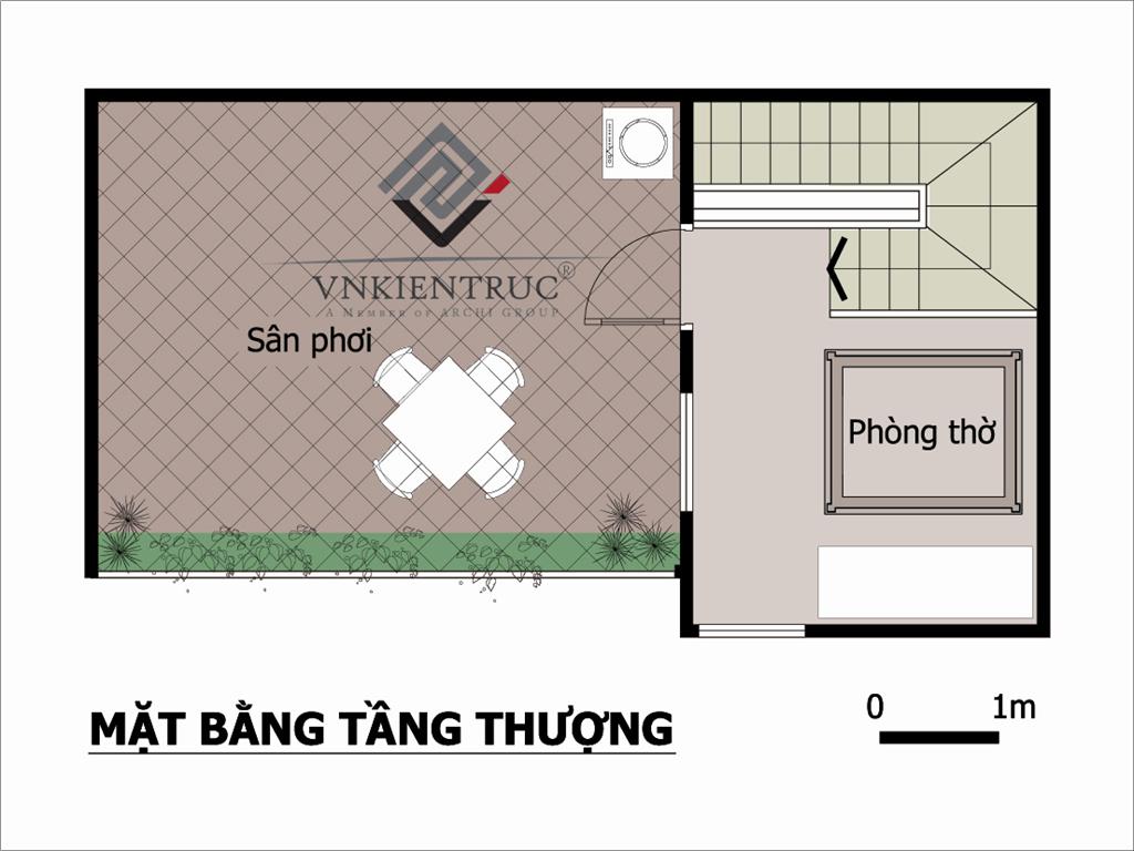 Thiết kế nhà có diện tích 8m X 4m