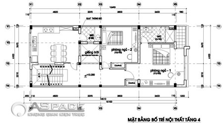 Thiết kế nhà kết hợp shop bán hàng trên đất 6 x18m