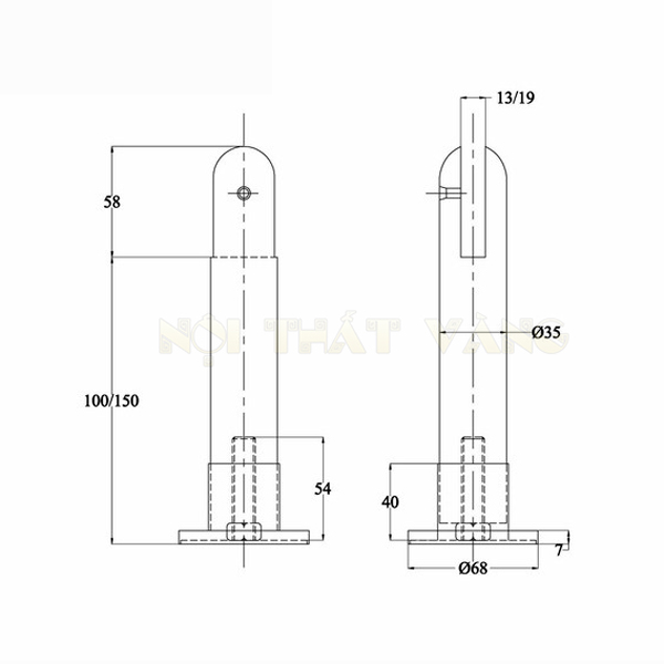 Chân 304V2 Cad