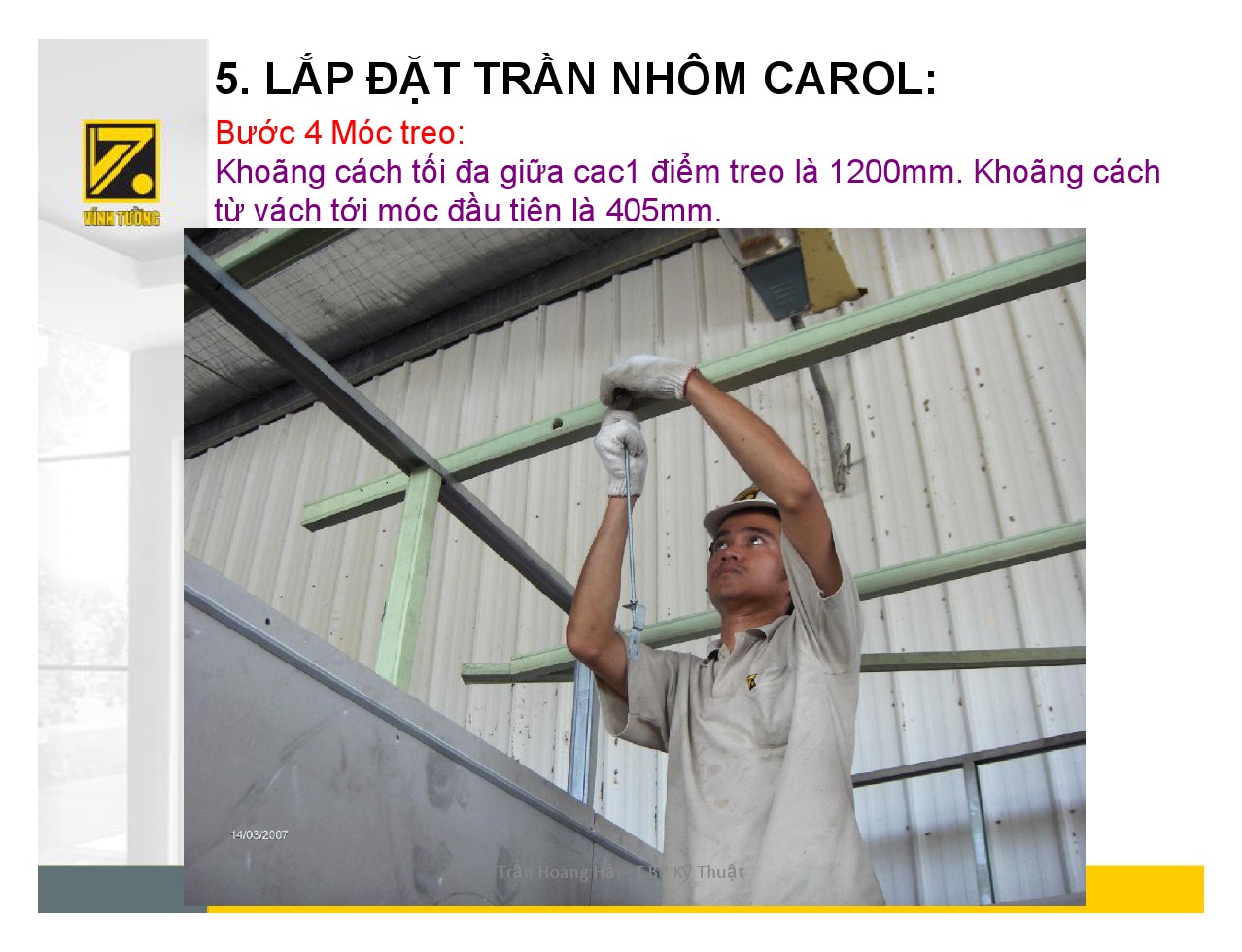 thi công trần nhôm carol-7