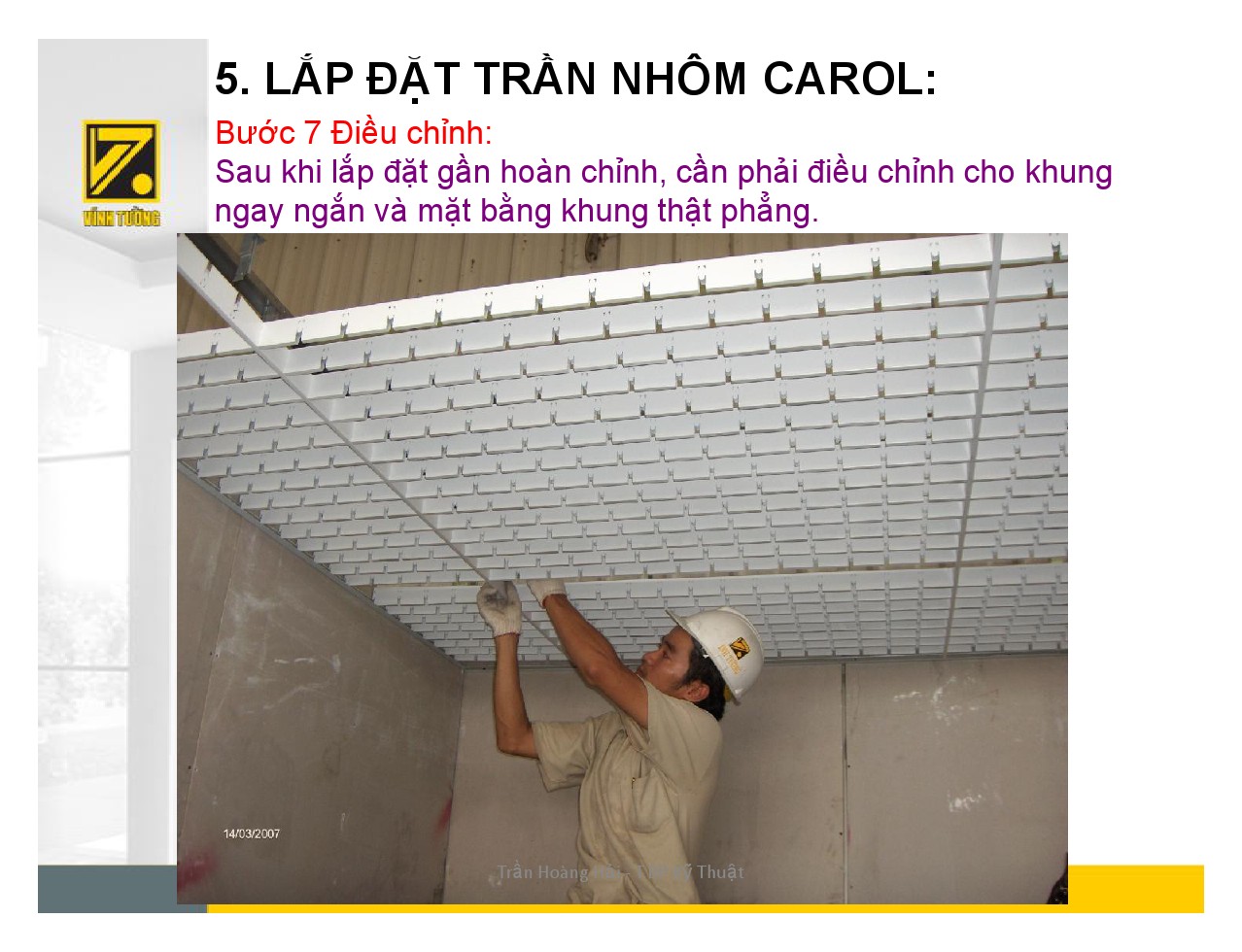 thi công trần nhôm carol-10