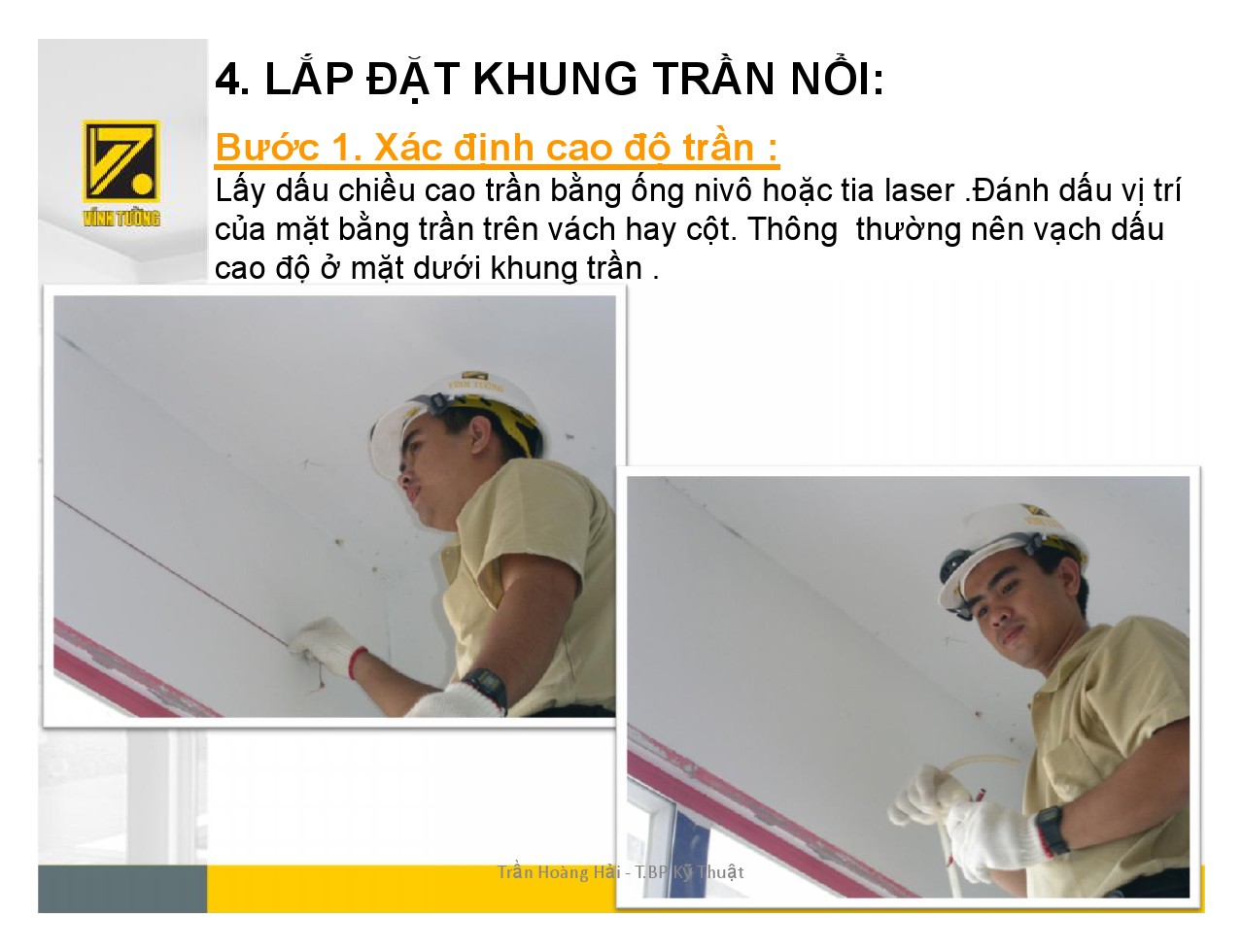 Hướng dẫn thi công trần nổi-4