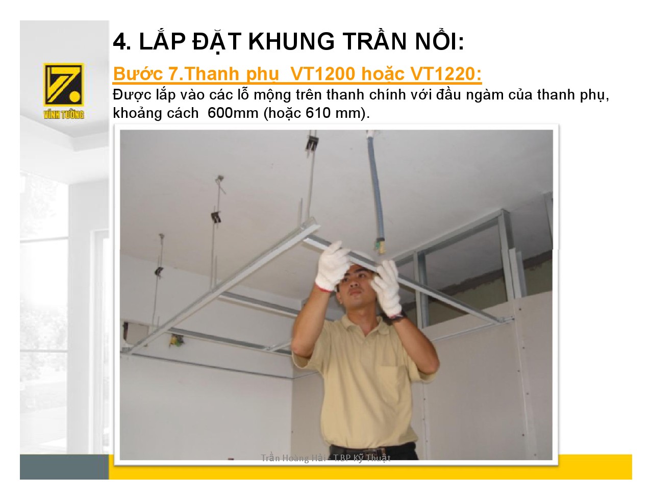 Hướng dẫn thi công trần nổi-9