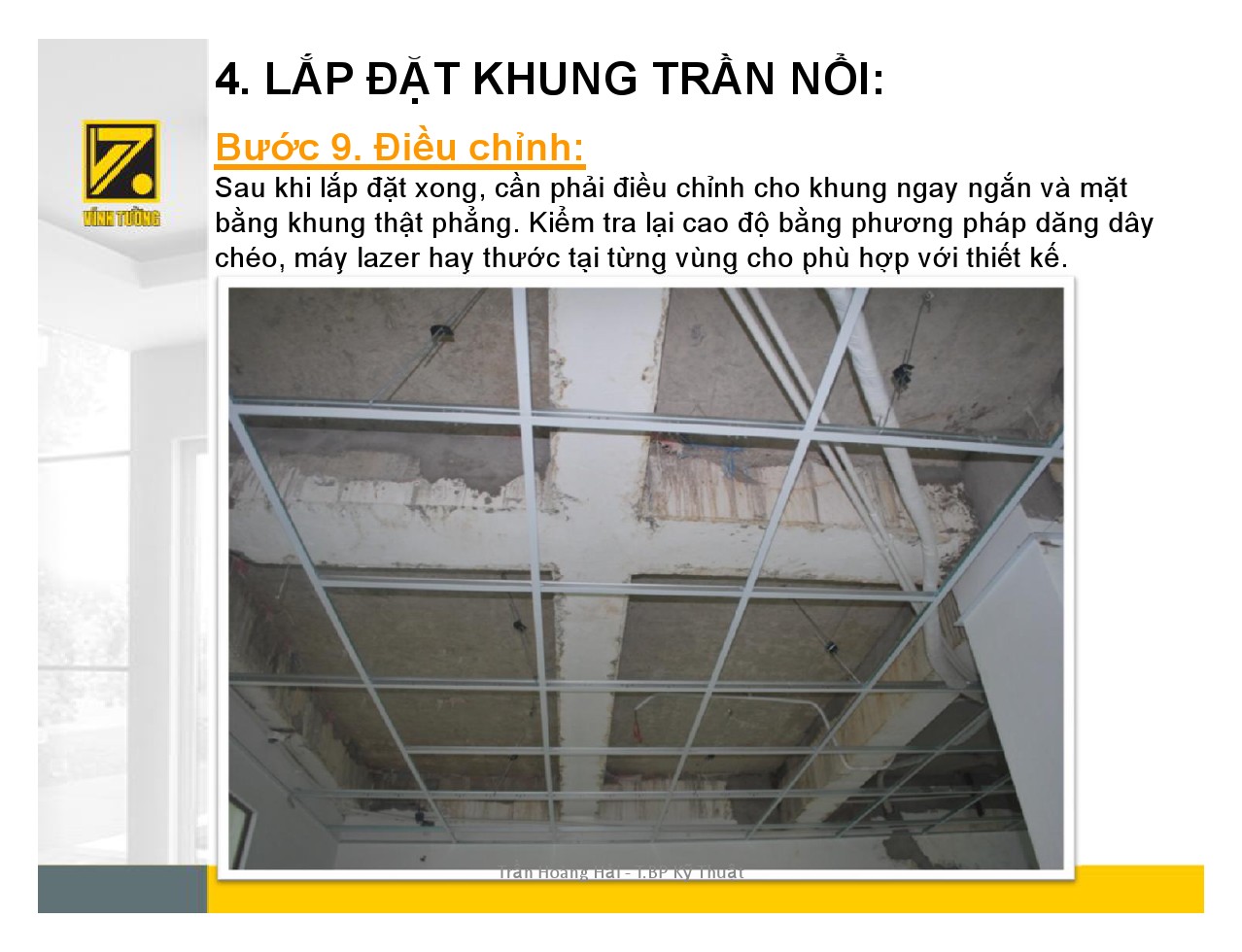 Hướng dẫn thi công trần nổi-11