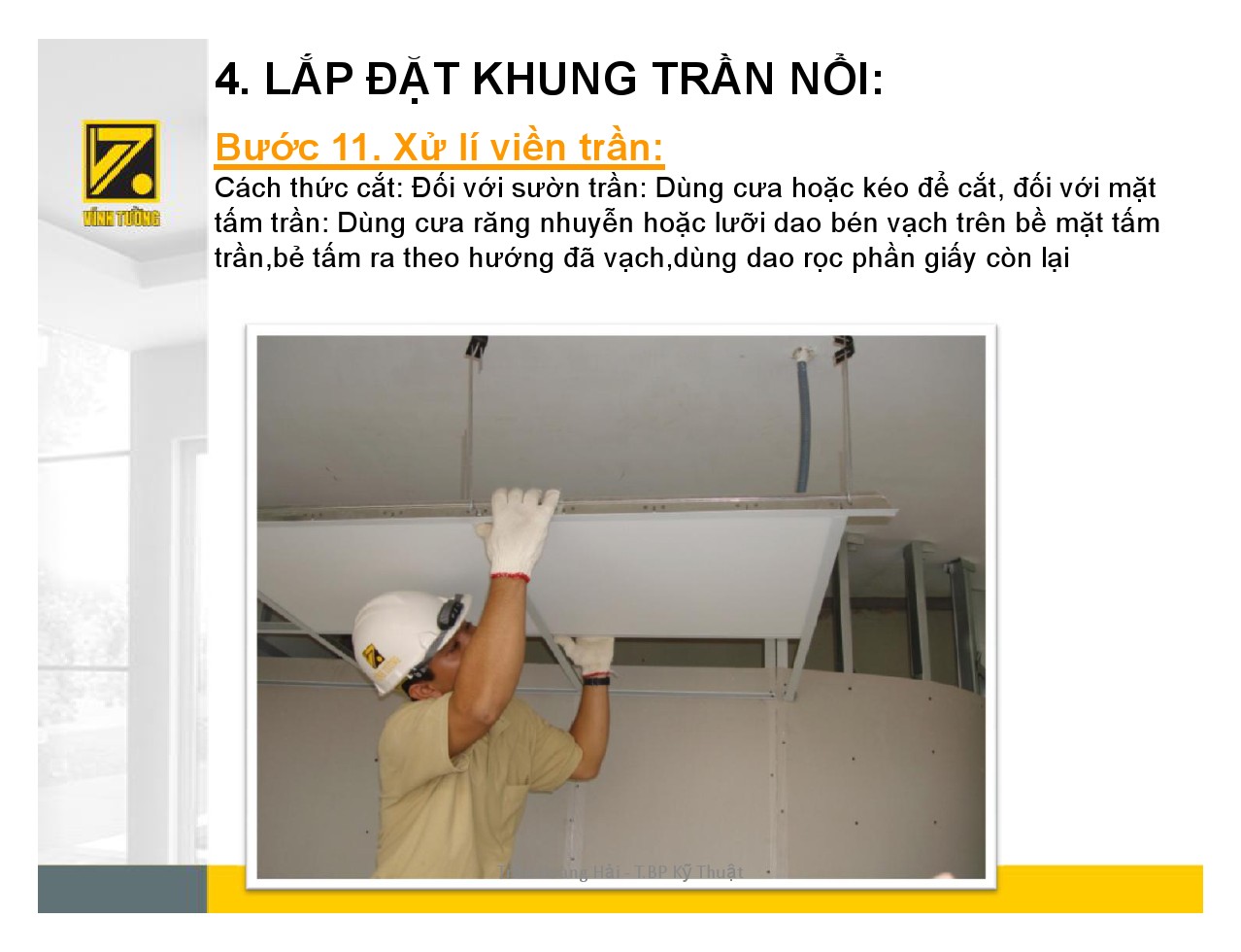 Hướng dẫn thi công trần nổi-13