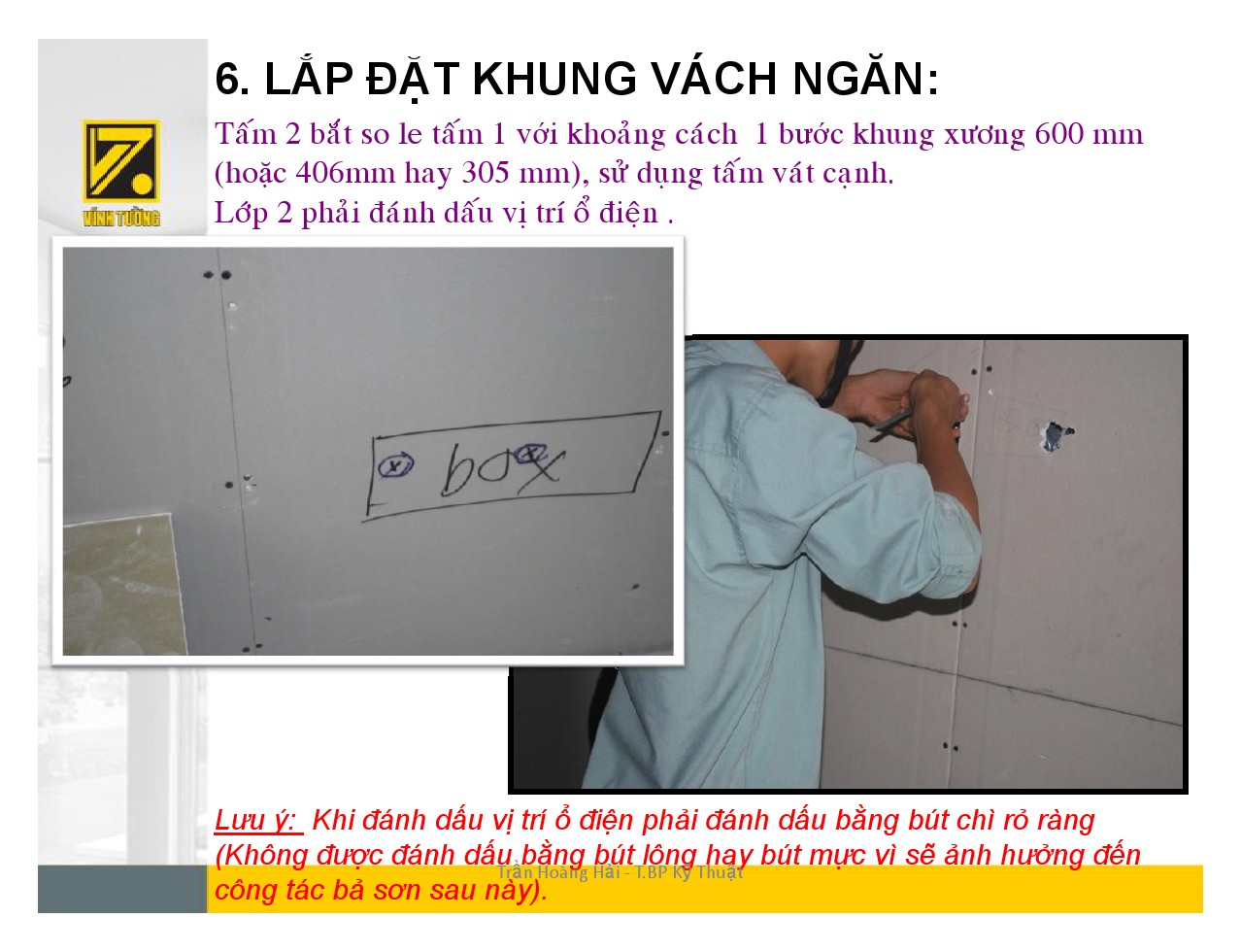 hướng dẫn thi công khung vách ngăn-13