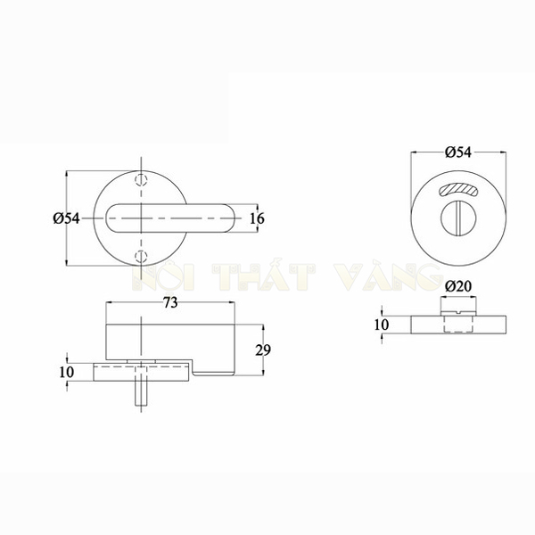 Khóa cửa 304V cad