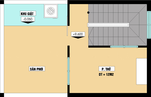 Nha 4 tang dep hien dai tren dien tich 32m2