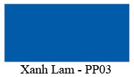 Mầu màu Xanh Lam PP03 Nội thất 190