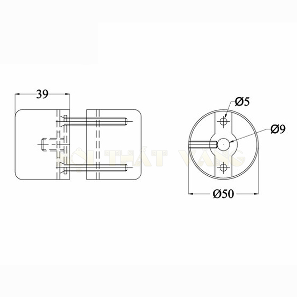 Tay nắm 304V1 cad