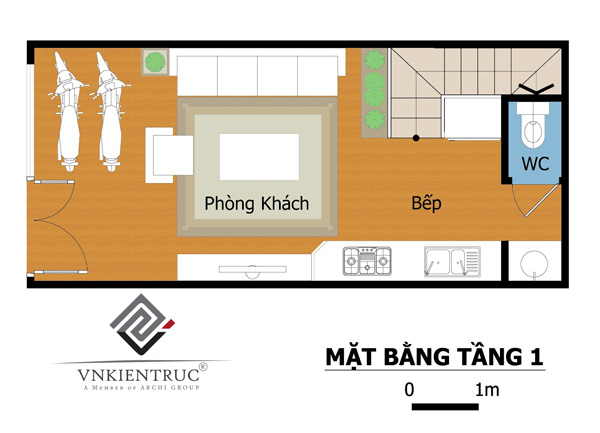 Thiết kế nhà ở trên mảnh đất nhỏ 