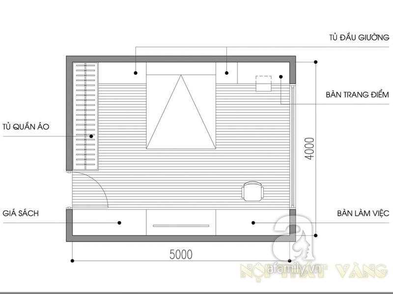 Tổng thể thiết kế chung cư 20m2 cho người độc thân