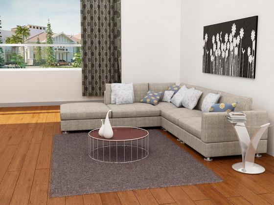 Nội thất sang trọng với ghế sofa