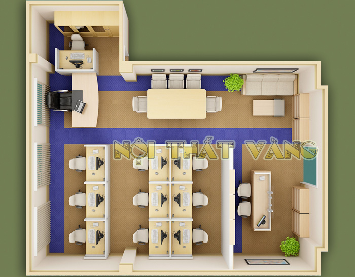 Thiết kế và thi công nội thất văn phòng công ty DCSD