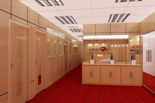 Vách ngăn phòng veneer